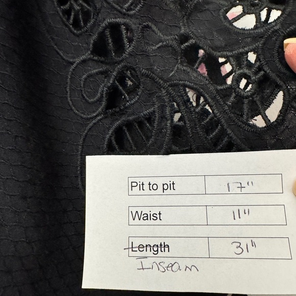 Love Stitch Boho Wrap Crochet Lace Bell Sleeve Jumpsuit Black - Picture 13 of 13